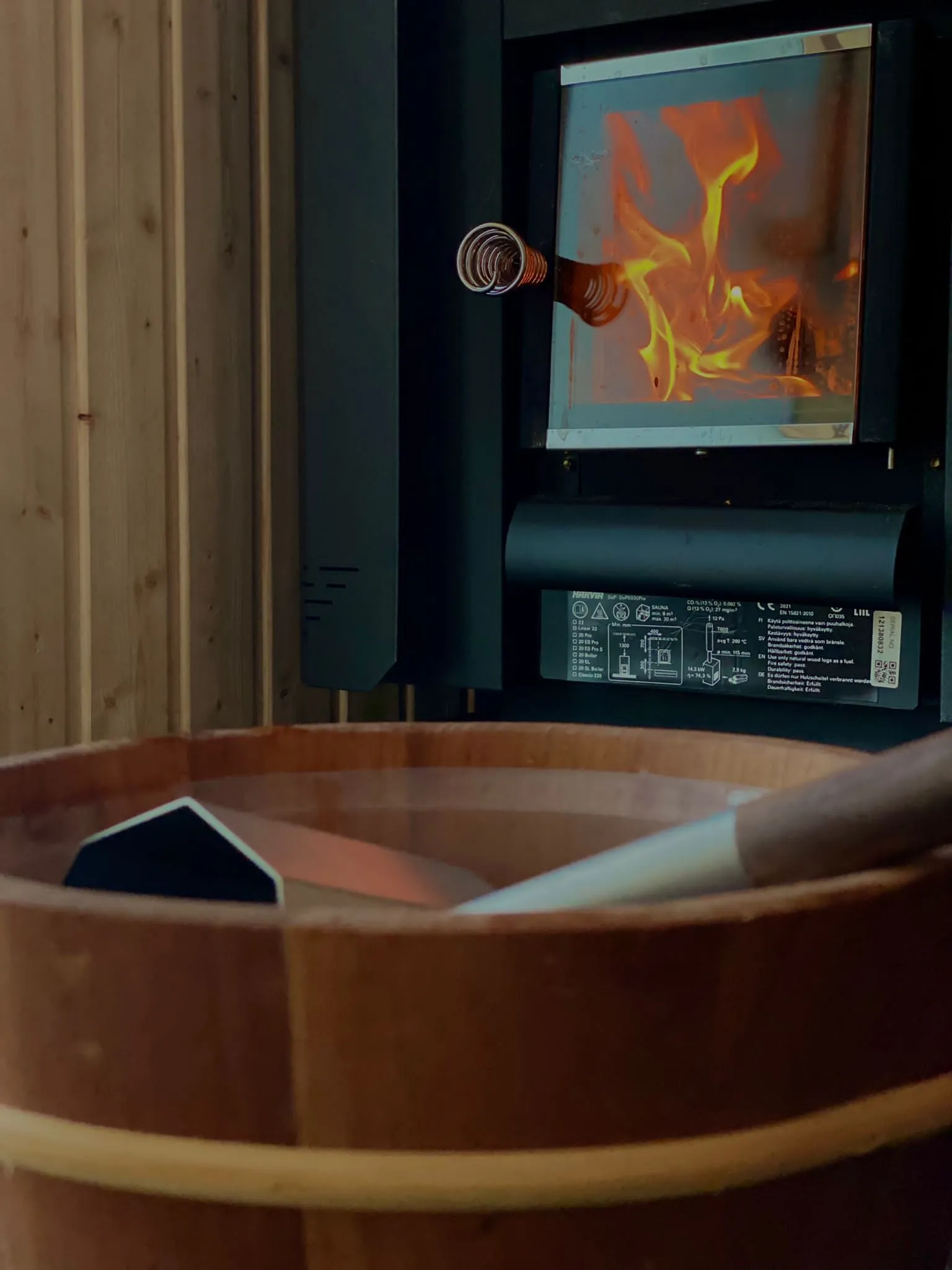 Vedovnen i den mobile sauna hos Nakmuay Gym
